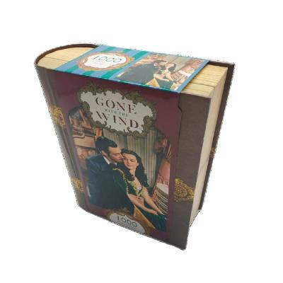 China Wholesale Modern Style Book Shaped Box Cheap High Quality Decorative Hard Cover Fake Book Box for sale