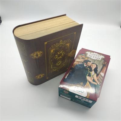 China Donguan Simulation Decor Hard Cover Empty Paper Decoration Hollow Table Storage Designer Fake Books Set For Display for sale