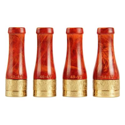 China Resin CIGARISM Resin Cigar Mouthpiece Mouthpiece Holder Pure Copper Pipe 4 Sizes for sale