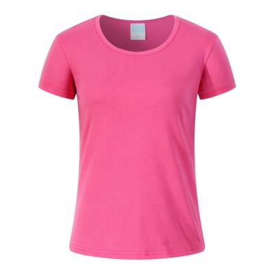 China Cheap High Quality Custom Made T Shirt Anti Shrink Printing Women For Group Event O Neck Women T Shirt for sale