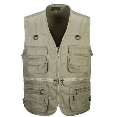 China Anti-wrinkle China Mans Cheap Wholesale Multi Pocket Fishing Vest For Life for sale