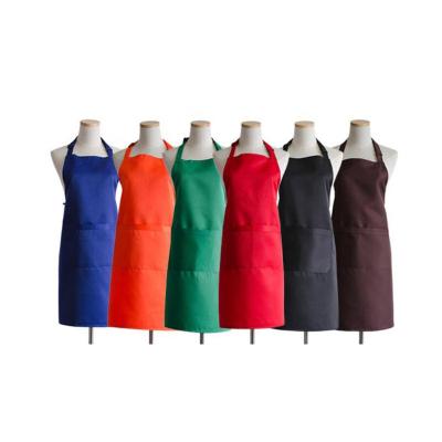 China Use And Cotton Polyester Coverall Kitchen Cleaning Material Apron With Custom Logo Printing Or Embroidery for sale