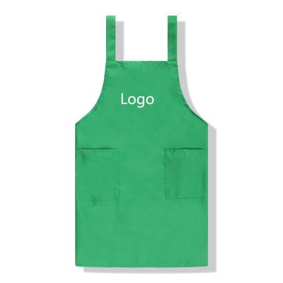 China Cheap Price Promotional Custom Item 100%cotton Cleaning Apron With Logo Service for sale