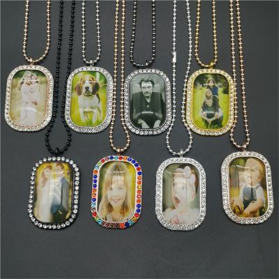 China Wholesale Custom Vintage Photo Necklace Picture Pendant Necklace With Cabochon Glass Photo For Family for sale