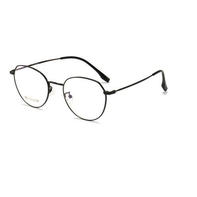 China Fashionable Men And Women Eye Sight Glass Optical Frame Titanium Glass Replaceable Frame Large for sale