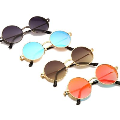 China Trendy Polarized Sunglasses Mirrored Eyewear Trendy Design Round Frame Sunglasses Unisex Motor for sale