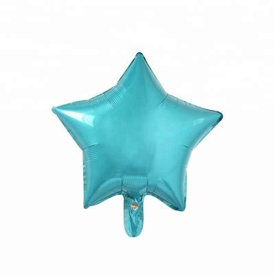 China Gift Toy Blue Silver Red Star Shape Helium Themed Foil Balloon Decorations for sale