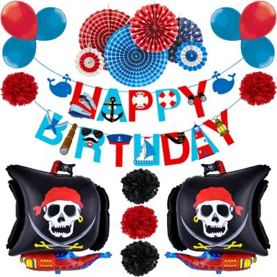 China New design decoration pirate theme balloon set for kids birthday party decoration for sale