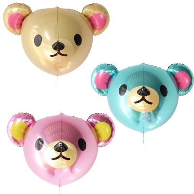 China Animal Teddy Bear Masha Balloon globos De oso 3D Foil Balloons Toy 27inch Cartoon Bear Head Foil Balloons Kids Toys Gifts Birthday Party Decoration for sale