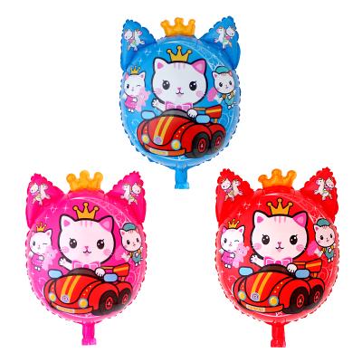 China Gift Toy New Cartoon Crown Sport Car Cat Movie Foil Balloon Festival Birthday Party Supplies Decoration Aluminum globos Para Fiesta for sale