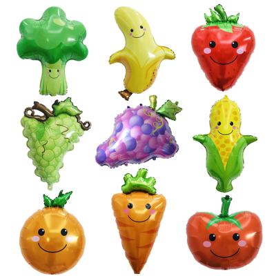 China Gift Toy Event Party Supplies Metallic Fruit Balloons Party Decoration for sale