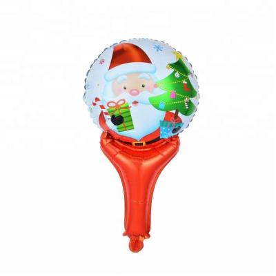 China Gift Toy Hand Stake Cartoon Customized Helium Foil Stick Balloons Design For Christmas for sale