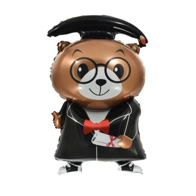 China Gift Toy Brown Bear Balloon Graduation Foil Mylar Foil Balloons for sale