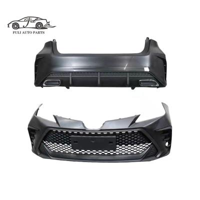 China Factory-direct FULI new arrival body kit front bumper rear bumper car bumpers for Toyota Corolla 2019-2021 for sale