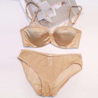 China Breathable ready to ship bra and panty sets women's luxury silk lingerie sets for sale