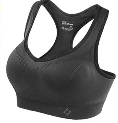 China Amazon breathable hot selling custom sports bra soild color protection removeable women's yoga bra 2021 for sale