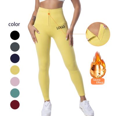 China Logo Breathable Neoprene Custom Sportswear Sweatsuit Sauna High Waist Trainers And Shape Wear Gaiters For Women for sale