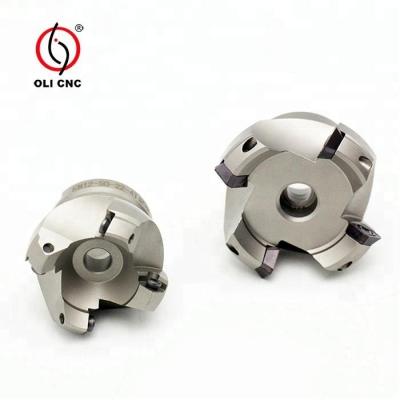 China Building Material Shops Face Mill Quenching Hardened Milling Cutter KM45 Degree Face Mills for sale