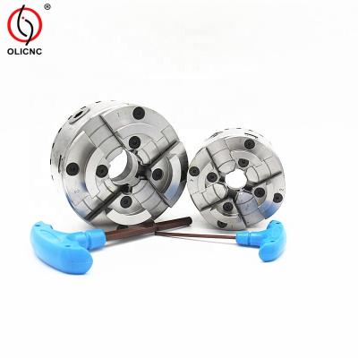 China Building Material Stores Machine Tools 20-100mm 5 Inch Woodworking Clamping Roller Throws Self-Centering Chuck For Lathe Machine for sale