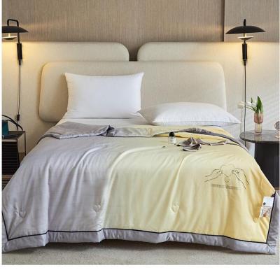 China New comfort 10% soy protein and 90% polyester soft folded fiber bedding sets for couples for sale