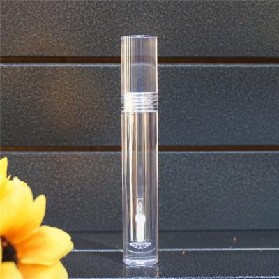 China Lip Gloss Filling Clear Empty Acrylic Lip Gloss Tube DIY Around Portable Liquid Lipstick Bottle for sale