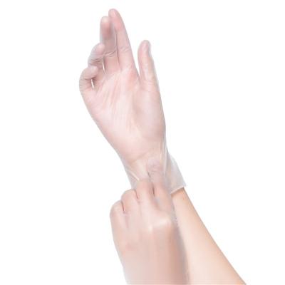 China Comfortable Eco Friendly Hygiene Clear Handling Home Kitchen Bacteria PVC Vinyl Gloves for sale