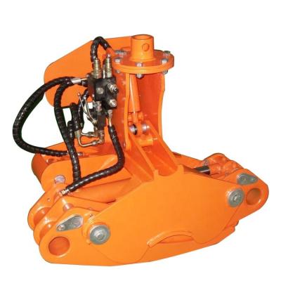 China Building Material Shops Excavator Tree Harvester Wood Cutting Hydraulic Cutter Grapple Shear Machine for sale