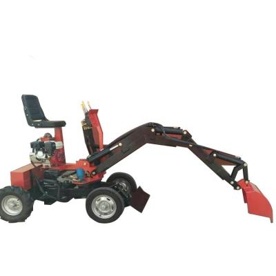 China Garment Shops Trencher 500kgs Post Hole Tractor Mounted Excavators Mini Hydraulic Diggers Sales for sale