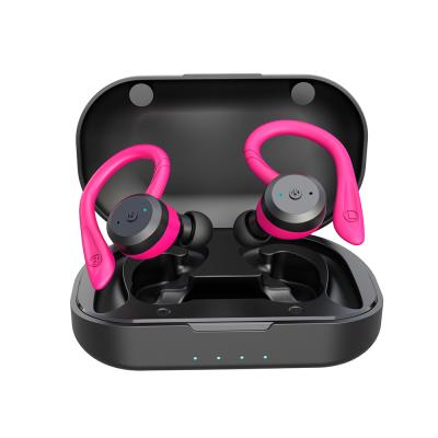 China IPX7 Waterproof BT 5.0 TWS Sports True Wireless Binaural Stereo Ear Hanging Headset Swimming Headset Waterproof for sale