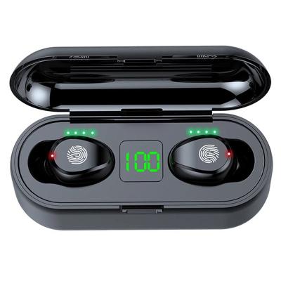 China 8D 2000mAH 5.0 TWS F9 Waterproof Headphone LCD Display Stereo Touch Control Earbuds Earphone for sale