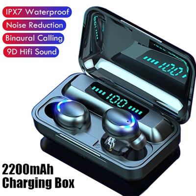 China F9 Tws Mini In-ear Earphone 5.0 Waterproof Sports Gaming Headset Led Display Wireless Earbuds Earphone F9 for sale