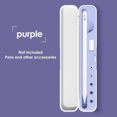 China Custom Logo Shockproof Portable Storage Box For Apple Pencil Cover Hard ABS Plastic Cover Holder Carrying Case For Apple Pencil for sale