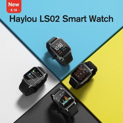 China New Haylou LS02 Global Wifi Version Smart Watch IP68 Waterproof 12 Sport Modes Call Reminder BT5.0 Smart Band for sale