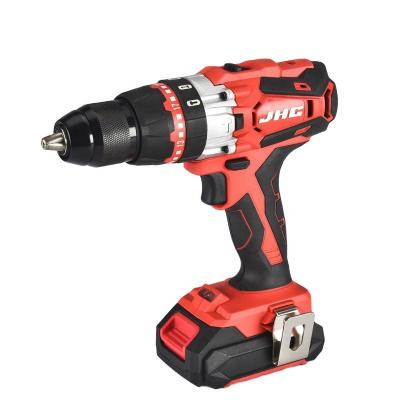 China Hot-selling Amazon wood and metal drilling 18V 2 high torque high speed impact cordless drill for wood and metal drilling for sale