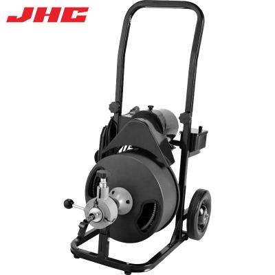 China Drain Jhc 300w Black Drain Cleaner High Quality Powerful Rotation Auger Hydraulic Electric Drain Cleaner for sale