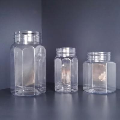 China Eco - Friendly 295ML Bottles Pet Octagonal Shaped Plastic Material For Food for sale