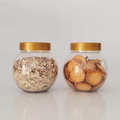 China 655ML Spherical Bottles Plastic Bottle Eco - Friendly For Plastic Food Ball Jar for sale