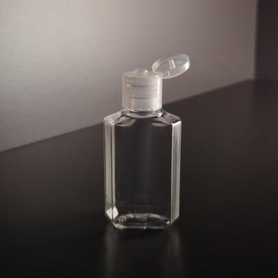 China Eco - Friendly 60ML Lotion Pump Bottle Travel Size Octagonal Clear Bottles for sale