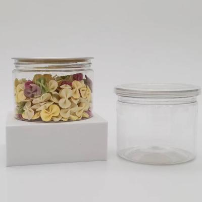 China 345ML Gzlg Factory Wholesale Plastic Easy Open Lid PET Round Jar Eco-friendly Bottle For Food for sale