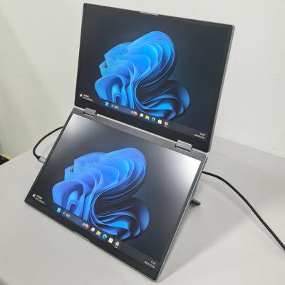 China 280-300cd/m2 Brightness IPS Portable Monitor Dual Screen With USB-C Power Supply And IPS Panel Type for sale