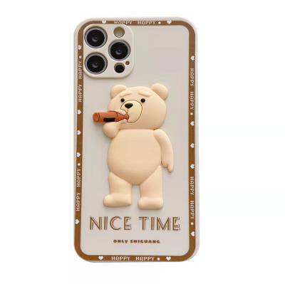 China Fashion 3D Silicone Cell Phone Shockproof Case For iPhone 13 Pro iPhone 12 Pro Max Back Cover Max Cellphone Shell For iPhone 13 for sale