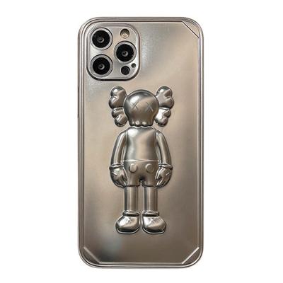 China 2021 Newest Anti-fall 3D Bear Shockproof Case Glossy Camera Lens Protection For Mobile Phone 11 Pro Max For Apple Phone 12 Pro Max for sale