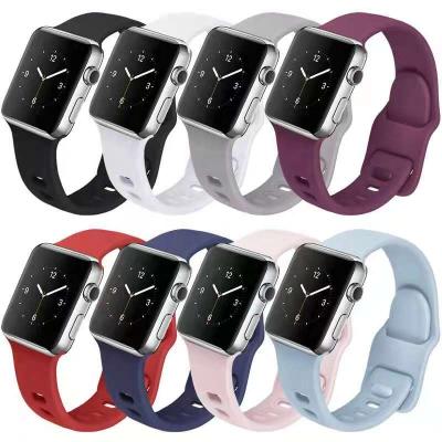 China Waterproof For iWatch Band 38mm 40mm 42mm 44mm Soft Silicone Band Water Droplet Cavity Silm Lightly For Watchband for sale