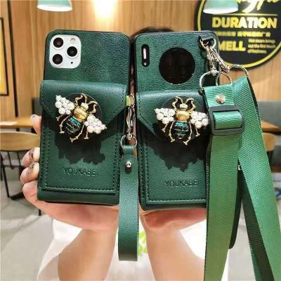 China Lady Handmade Bag Cover Cases Anti-fall 3D Diamond Samsung Phone Case Coin Wallet Purse For Samsung S 21 Ultra for sale