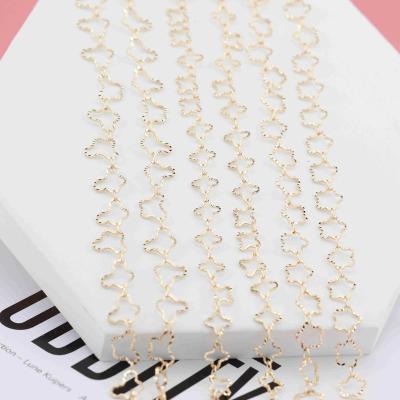 China LEJIER Anti-allergic Current Fashion Jewelry 18K Yellow Gold Plated 2mm Meteor Shower Chain Brass Necklace For Women for sale