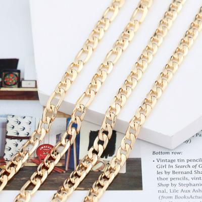 China Hot-selling LEJIER Stainless Steel Basic Punk Necklace Cuban Link Restraint Anti-allergic Chain Chokers For Women Men Vintage Black Gold Tone Solid Me for sale