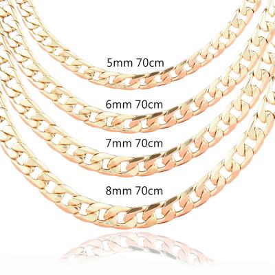 China LEJIER Anti-allergic Stainless Steel Link Chain Rope Chain Necklace For Men Shape Hip Hop Jewelry for sale