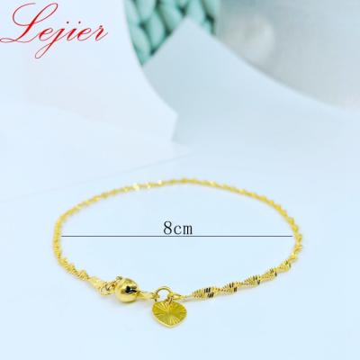 China CLASSIC top professional wholesale new LEJIER gold chains stainless steel jin jing 18k gold plated brass production for sale