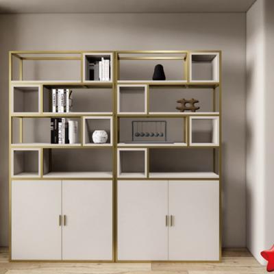 China Wholesale Nordic Modern Simple Book Shelves Storage Cabinet Bookcase Office Living Room Furniture Display Storage Rack for sale