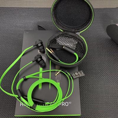 China High Quality Gaming Earphone Razer Hammerhead V2 In-ear E-sports E-sports Gaming Earphones pro for sale